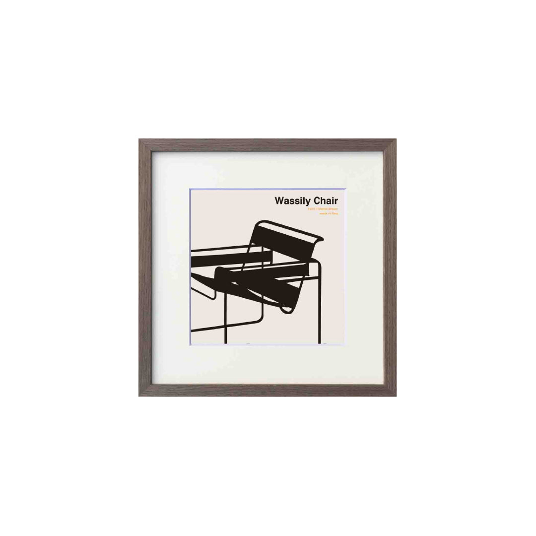 Toshiaki Yasukawa Wassily Chair Poster フレーム付き 安川敏明 1970 Toshiaki Yasukawa Wassily Chair Poster フレーム付き 安川敏明 1970