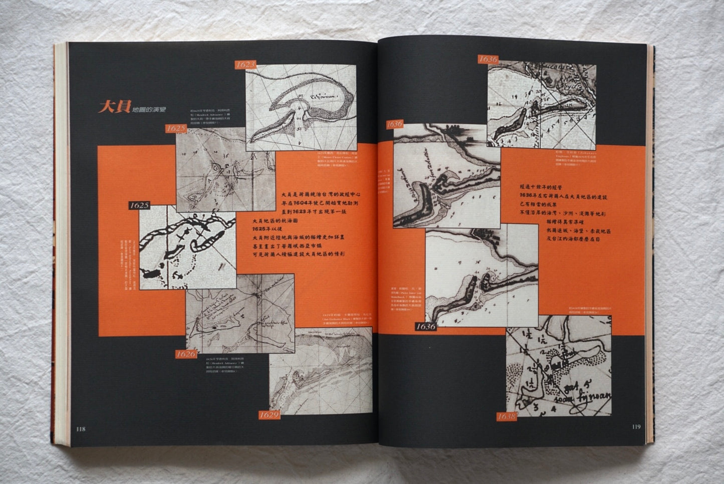 漢聲雜誌 十七世紀オランダ人が描いた台湾の古地図 上下冊Old maps of Taiwan drawn by the Dutch in the 17th century kokiriyama
