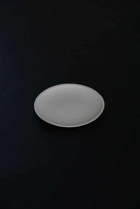 明山窯 信楽焼 中皿 SHIROTSUCHI PLATE kokiriyama