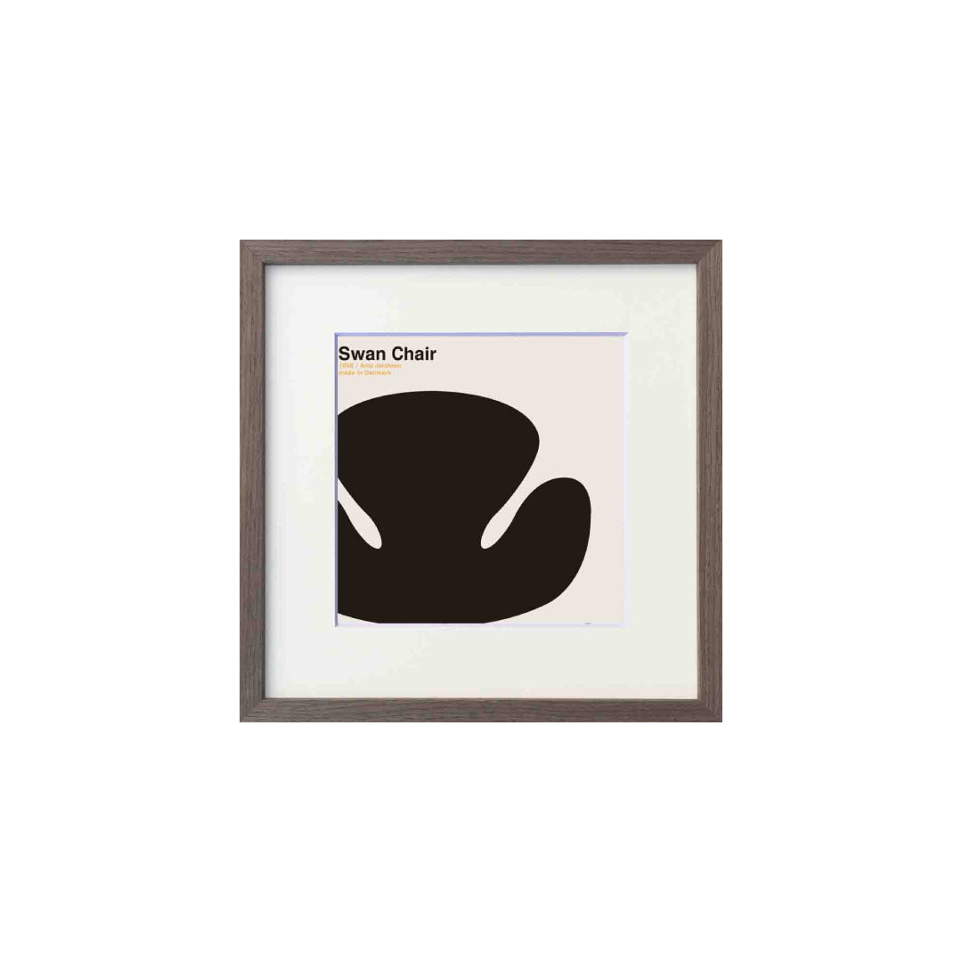 Toshiaki Yasukawa Swan Chair Poster（フレーム付き） kokiriyama