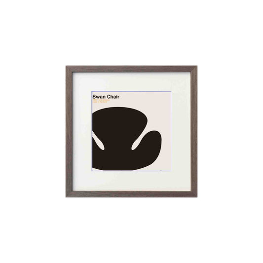 Toshiaki Yasukawa Swan Chair Poster（フレーム付き） kokiriyama