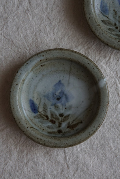 Pair of Blue and White Small Plates