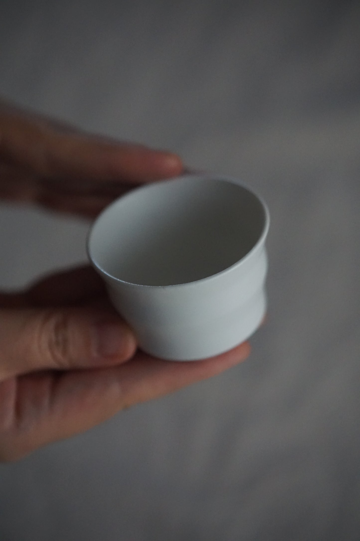 Tomoko Ankei Yoshida Sake White Porcelain Sake Cup