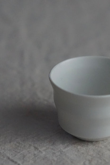 Tomoko Ankei Yoshida Sake White Porcelain Sake Cup