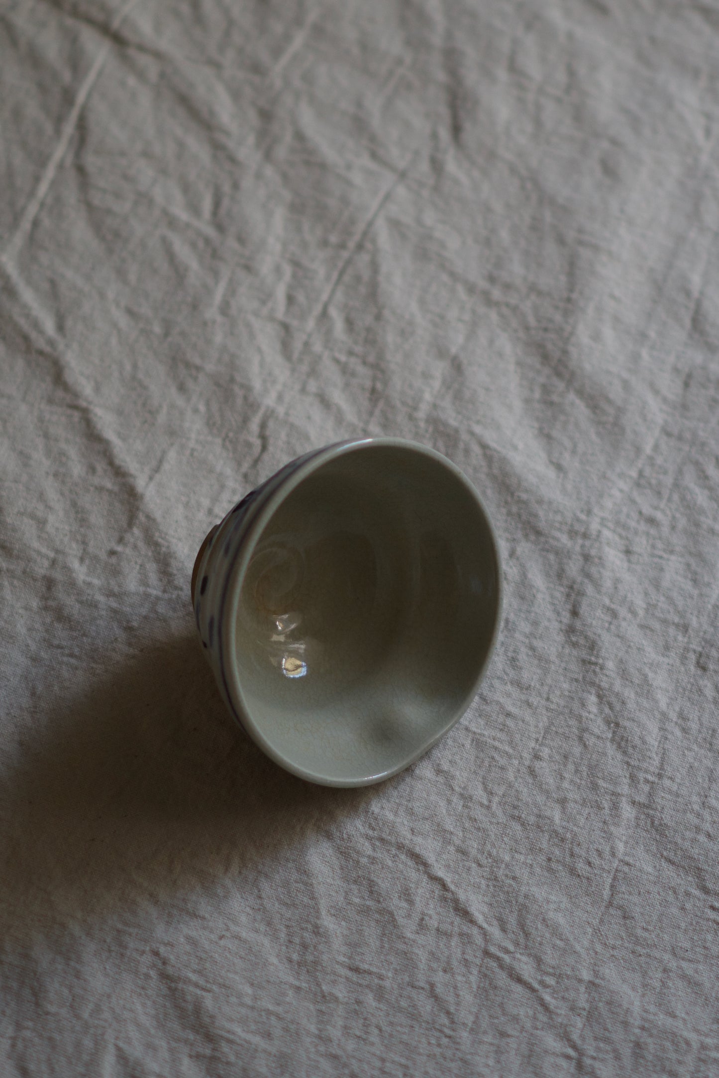 Small bowl with dragonfly design