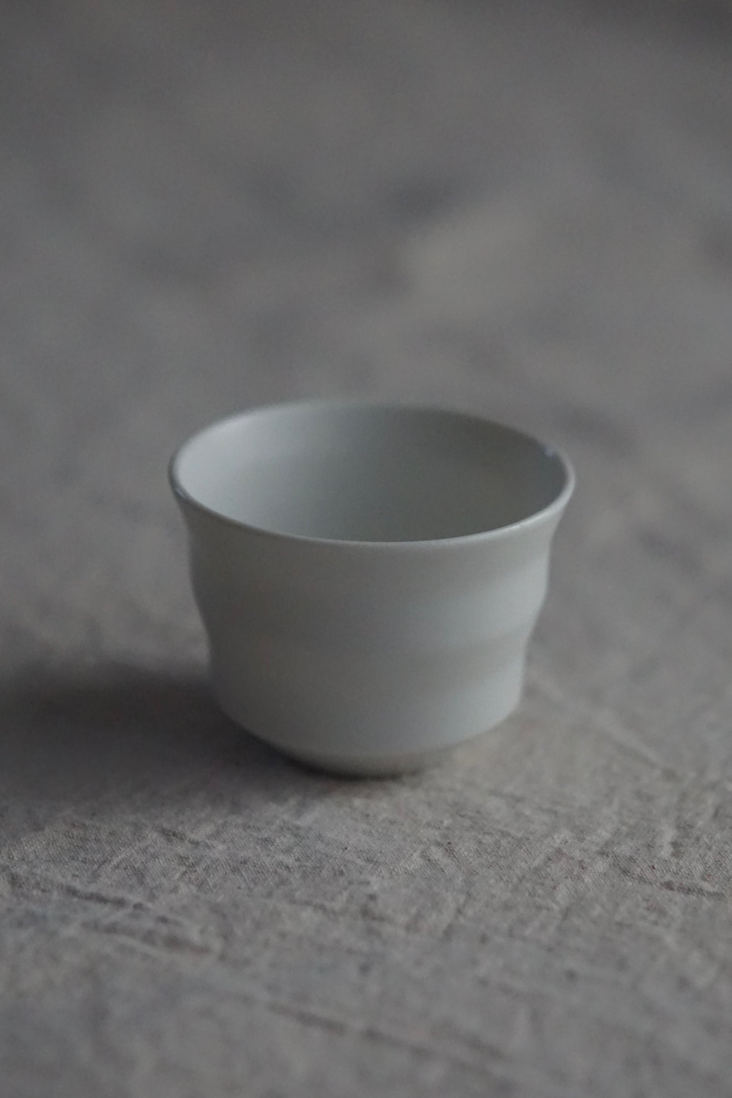 Tomoko Ankei Yoshida Sake White Porcelain Sake Cup