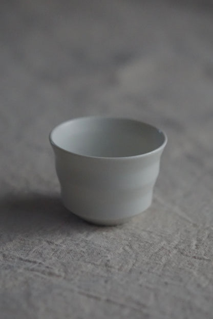 Tomoko Ankei Yoshida Sake White Porcelain Sake Cup