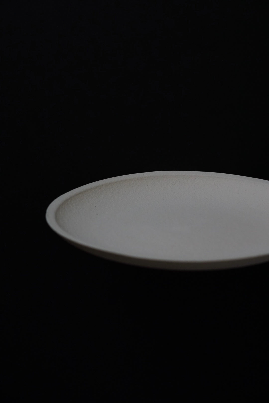 明山窯 信楽焼 中皿 SHIROTSUCHI PLATE kokiriyama